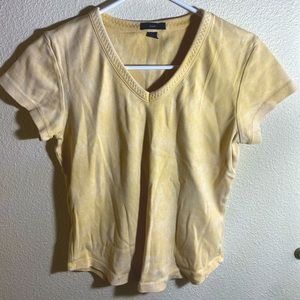 Gap Acid Wash V Neck Short Sleeve Tee